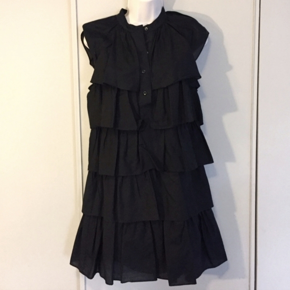 BCBGMAXAZRIA Ruffled Layered Dress Sz XS - Picture 1 of 11